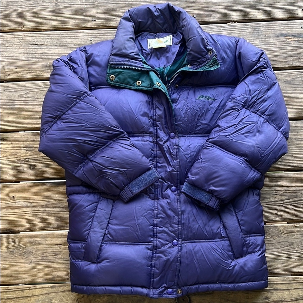 Vintage L.L. Bean women’s down  Purple Puffer Jacket size S